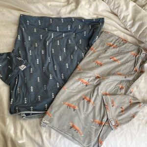 Bundle copper pearl swaddle/hat